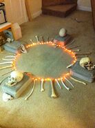 Example of a Shaman Circle Of Bones with optional lighting and optional props