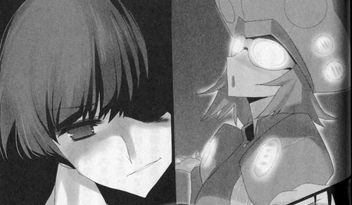 Argon Array en la novela 15 (izquierda Noumi Seiji)