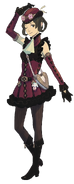 Full-body illustration ("Iris's homemade dress" DLC costume) The Great Ace Attorney 2: Resolve