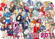 Cover art (by Kinu Nishimura) Capcom Girls Calendar 2011