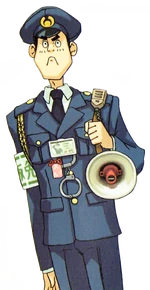As a court bailiff.