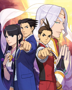 Advertisement illustration Phoenix Wright: Ace Attorney - Spirit of Justice