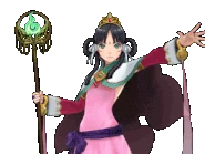 Arms extended/talking