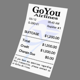 Suitcase Receipt HD