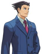 Upper-body illustration Phoenix Wright: Ace Attorney (Nintendo DS version)