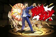 "Attorney of Justice, Phoenix Wright" card art Puzzle & Dragons