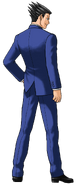 Rear-view illustration Phoenix Wright: Ace Attorney - Justice for All (GBA version)