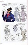 Unused "Evil Phoenix Wright" concept