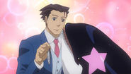 Giving Phoenix Wright a kiss