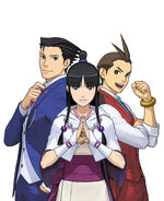 Advertisement illustration Phoenix Wright: Ace Attorney - Spirit of Justice