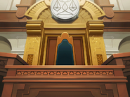 The judge's seat