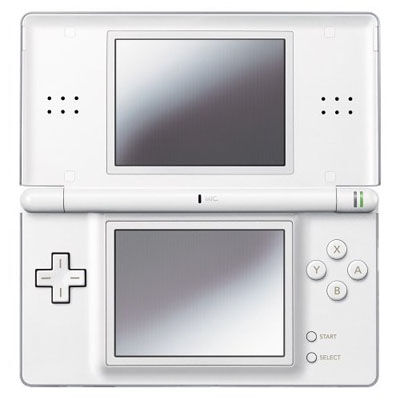 JAPANESE Nintendo DSi Handheld Game Console - White - 10 Games - Game Case