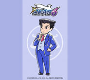 Wallpaper released as part of a Twitter campaign by Capcom for Phoenix Wright: Ace Attorney - Spirit of Justice