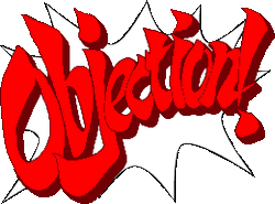Ace Attorney 'Objection' bubble