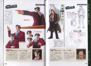 Concept art of Miles Edgeworth and Dick Gumshoe