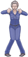 Full-body illustration (as Global Studios security guard) Phoenix Wright: Ace Attorney (Turnabout Samurai)