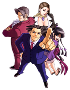 Phoenix Wright: Ace Attorney advertisement illustration