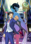 Advertisement illustration Phoenix Wright: Ace Attorney: Spirit of Justice