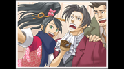 Kay, Edgeworth, and Gumshoe