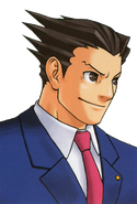 Close-up illustration (determined) Phoenix Wright: Ace Attorney (GBA version)