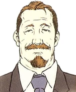 Portrait illustration (early design) Ace Attorney Investigations: Miles Edgeworth (Turnabout Reminiscence)