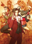 Advertisement illustration Ace Attorney Investigations 2: Prosecutor's Gambit