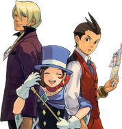 Apollo, Trucy, and Klavier Gavin (Nintendo Dream)