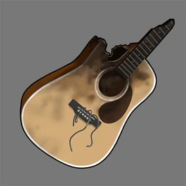 Burnt guitar