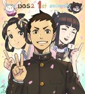 Illustration for Dai Gyakuten Saiban 2's 1st Anniversary