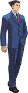 Full-body illustration Phoenix Wright: Ace Attorney (Nintendo DS version)