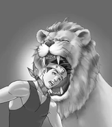 Перед тем как чихнуть, когда Бат засунул в его пасть голову