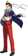 Phoenix Wright: Ace Attorney: Dual Destinies (bandaged and wearing Clay Terran's jacket)