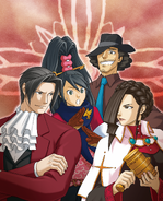 Рекламный плакат Ace Attorney Investigations 2: Prosecutor's Gambit
