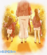 With Maya and Misty Fey during "Beautiful Days", the fourth ending