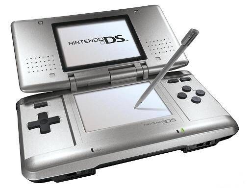 JAPANESE Nintendo DSi Handheld Game Console - White - 10 Games - Game Case