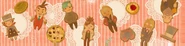 Gyakuten Saiban 4 "Cookie Characters" top screen wallpaper. Slides smoothly as the homescreen is navigated.