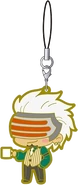 Super deformed-style art for Ace Attorney 15th anniversary phone charm