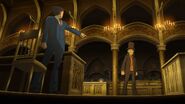 Противостояное с Хершелем Лейтоном Professor Layton vs. Phoenix Wright: Ace Attorney (анонсирующий трейлер)