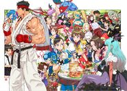 Art created by Kinu Nishimura 2021 Capcom Store merch line