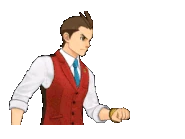 Apollo Justice (SoJ) - embarrassed 1.gif (82 КБ) В смущении поднимает руки к голове