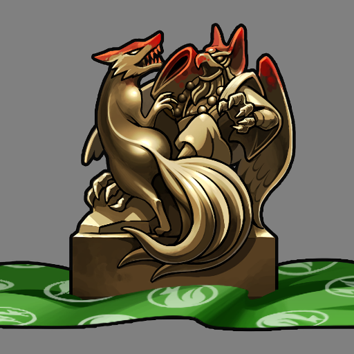 Fox and Demon Statue (2)