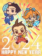 Chibi artwork New Year's 2024