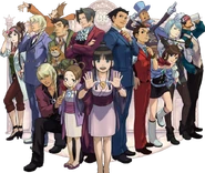 Illustration zum 10. Jubiläum von Ace Attorney