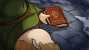 Viridian grabbing book