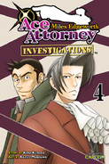 Cover art Ace Attorney Investigations: Miles Edgeworth manga (Vol. 4)