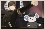 Closing credits artwork for The Great Ace Attorney Chronicles.