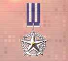 Ace x2 mp medal silver star of victory