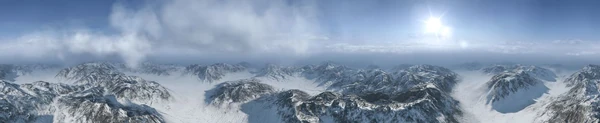 A panoramic view of the mountains
