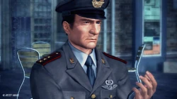Voychek after having his baggage stolen
