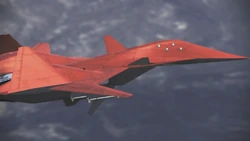 A first-generation ADF-01 FALKEN; note the cockpit position compared to the version seen in 